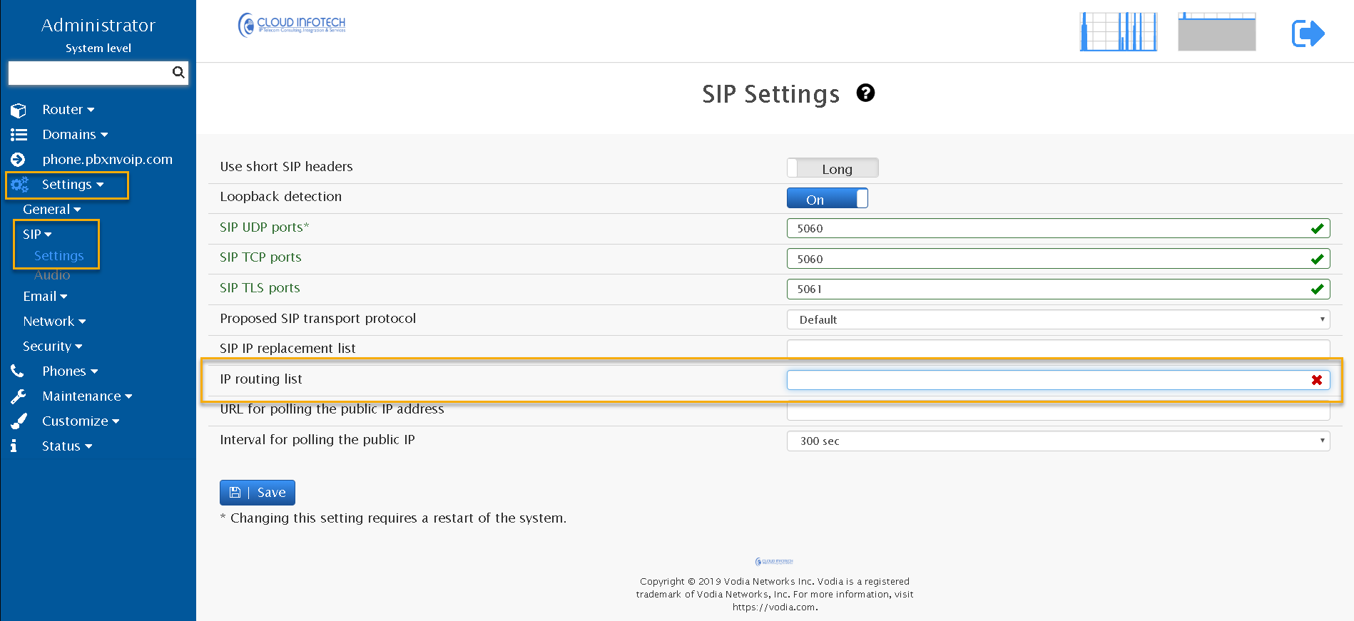 IP_routing list